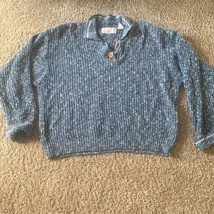 Blue Knitted sweater